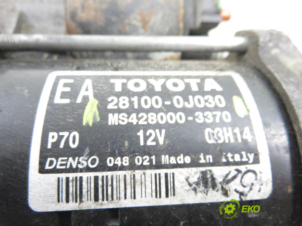 TOYOTA YARIS (_P9_) HB 2006 64,00 1.3 VVT-i (SCP90_) - 2SZ-FE 1298,00 Štartér 281000J030 ; MS4280003370 (Štartér)