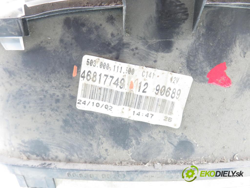FIAT DOBLO Cargo (223_) FURGON 2002 46,00 1.9 D (223ZXB1A) - 223 A6.000 1910,00 Prístrojovka elektrický 46817749