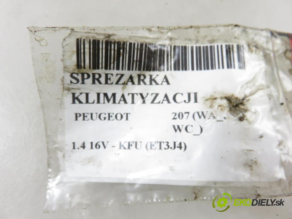 PEUGEOT 207 (WA_, WC_) HB 2007 65,00 1.4 16V - KFU (ET3J4) 1360,00 KOMPRESOR: klimatizácie 9651910980 (Kompresor klimatizácie)