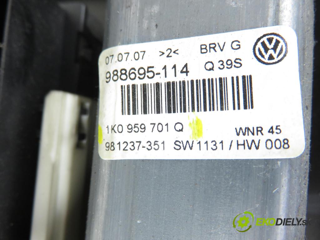 VW PASSAT B6 (3C2) SEDAN 2007 103,00 2.0 TDI 16V - BKP 1968,00 Mechanizmus okien 1K0959701Q ; 1K0959793M ; F005S00293