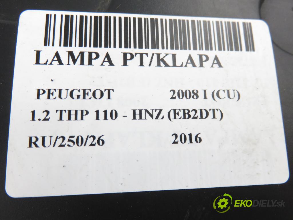PEUGEOT 2008 I (CU_) CROSSOVER 2016 81,00 1.2 THP 110 - HNZ (EB2DT) 1199,00 Svetlo pravé zadné kufor 9678074580