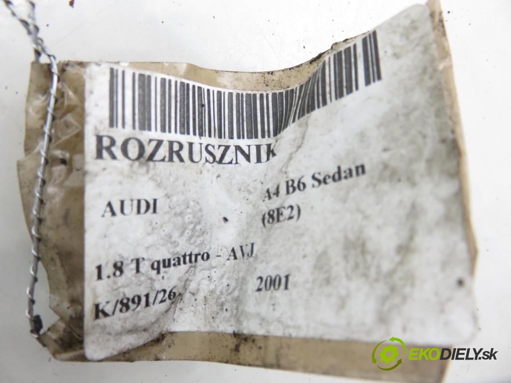 AUDI A4 (8E2, B6) SEDAN 2001 110,00 1.8 T quattro - AVJ 1781,00 Štartér 06B911023 ; 0001107073 ; 0001107074 (Štartér)