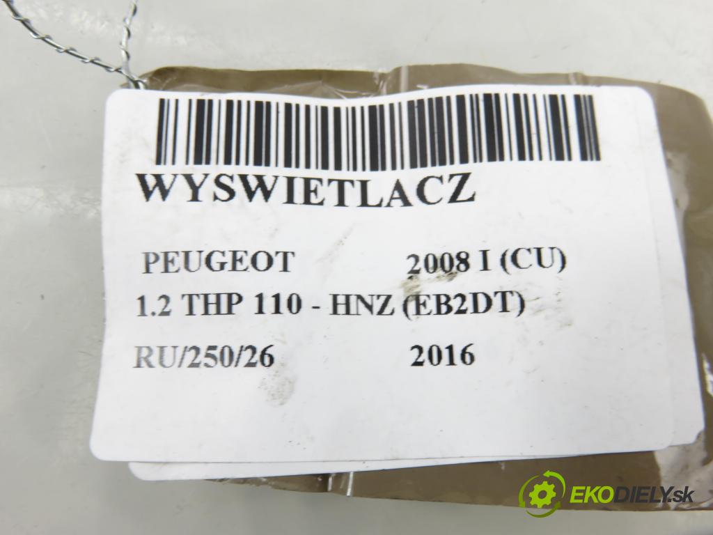 PEUGEOT 2008 I (CU_) CROSSOVER 2016 81,00 1.2 THP 110 - HNZ (EB2DT) 1199,00 ZOBRAZIT: 9812862880