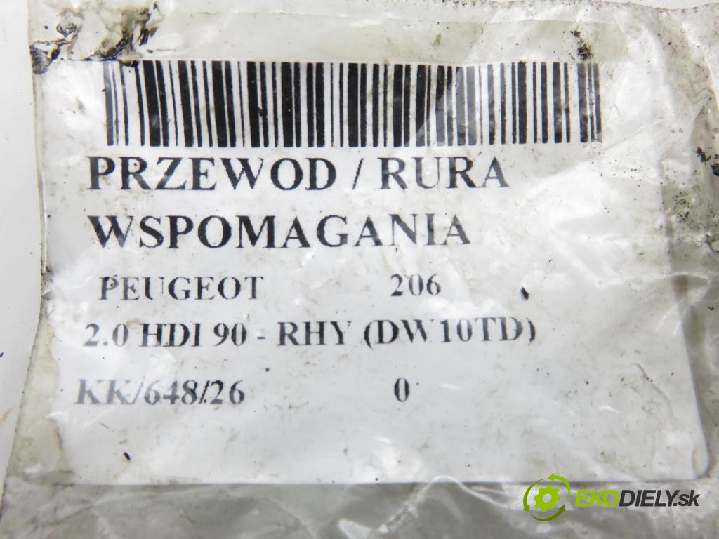 PEUGEOT 206 liftback (2A/C) HB 2005 66,00 2.0 HDI 90 - RHY (DW10TD) 1997,00 trubka / Rúra servočerpadlo