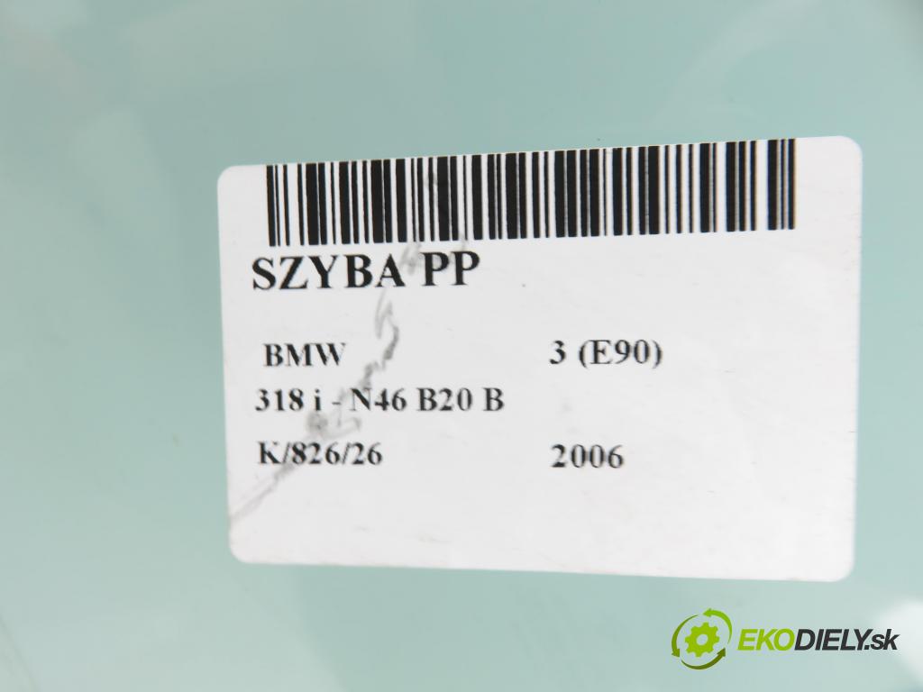 BMW 3 (E90) SEDAN 2006 95,00 318 i 129 - N46 B20 B 1995,00 Okno PP