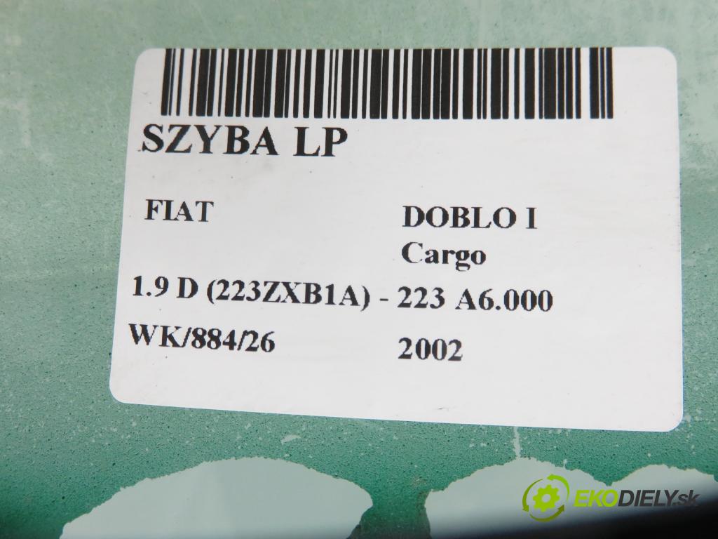 FIAT DOBLO Cargo (223_) FURGON 2002 46,00 1.9 D (223ZXB1A) - 223 A6.000 1910,00 Okno LP