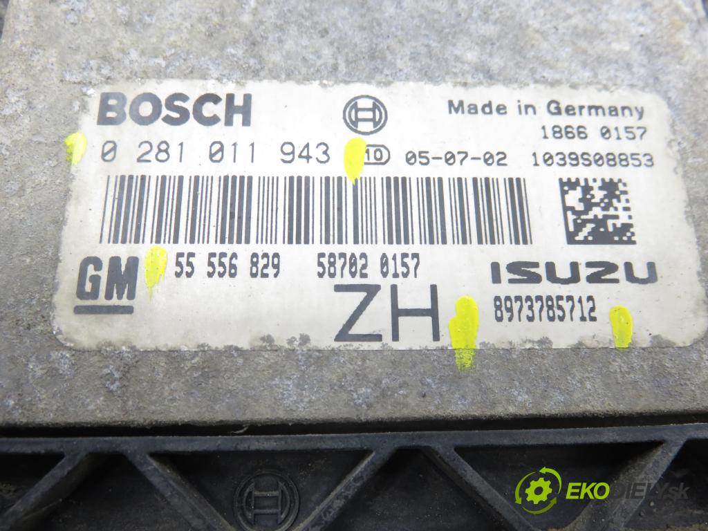 OPEL ASTRA H (A04) HB 2005 74,00 1.7 CDTI - Z 17 DTH 1686,00 Riadiaca jednotka Motor 55556829ZH ; 8973785712 ; 0281011943