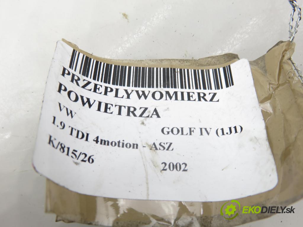 VW GOLF IV (1J1) HB 2002 96,00 1.9 TDI 4motion - ASZ 1896,00 váha vzduchu vzduchu F00C2G2027