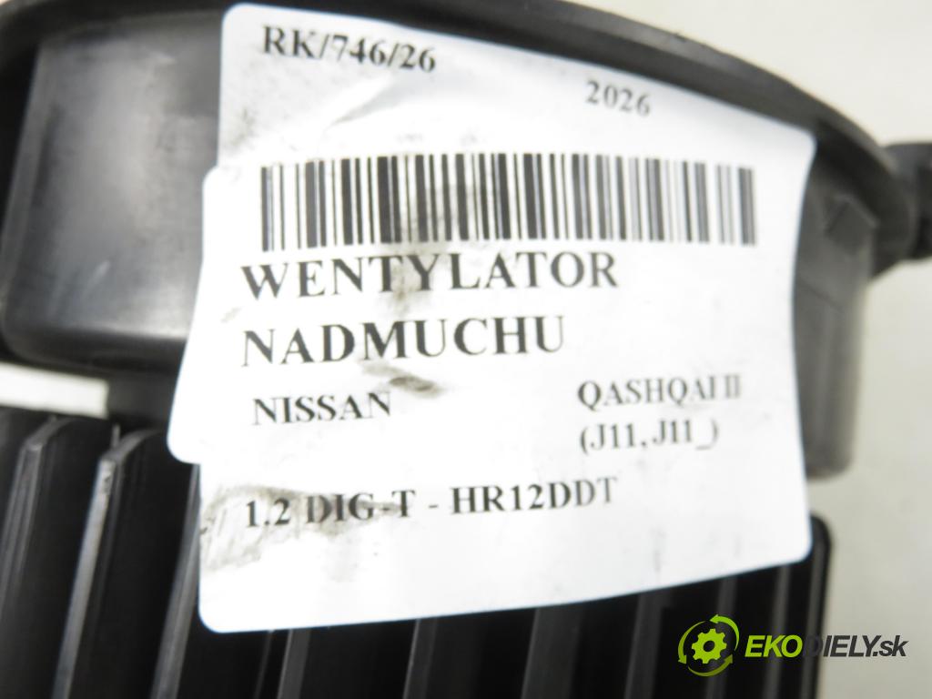 NISSAN QASHQAI II (J11, J11_) CROSSOVER 2015 85,00 1.2 DIG-T - HR12DDT 1197,00 ventilátor větráku 
