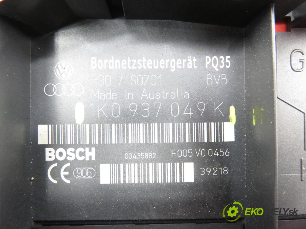VW TOURAN (1T1, 1T2) MINIVAN 2004 74,00 1.9 TDI PD 100 - AVQ 1896,00 MODUL BORDNETZ 1K0937049K