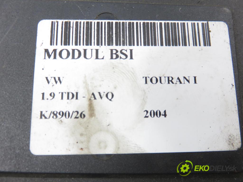 VW TOURAN (1T1, 1T2) MINIVAN 2004 74,00 1.9 TDI PD 100 - AVQ 1896,00 MODUL BORDNETZ 1K0937049K