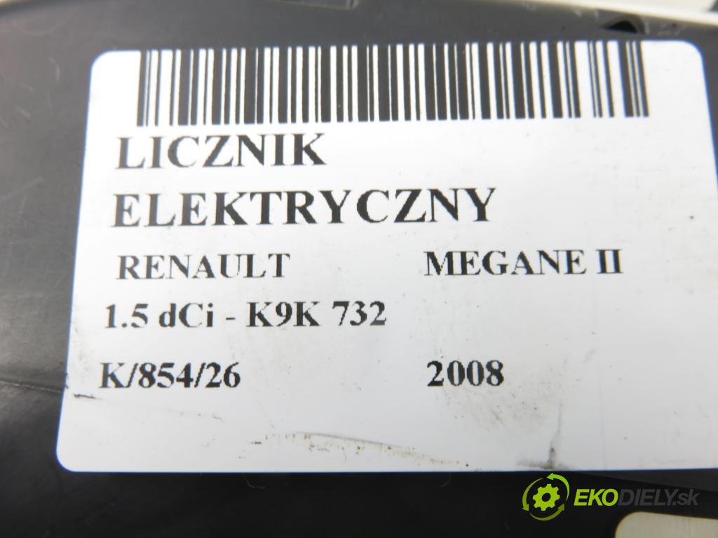 RENAULT MEGANE II (BM0/1_, CM0/1_) HB 2008 78,00 1.5 dCi - K9K 732 1461,00 prístrojovka elektrický 8200720321M