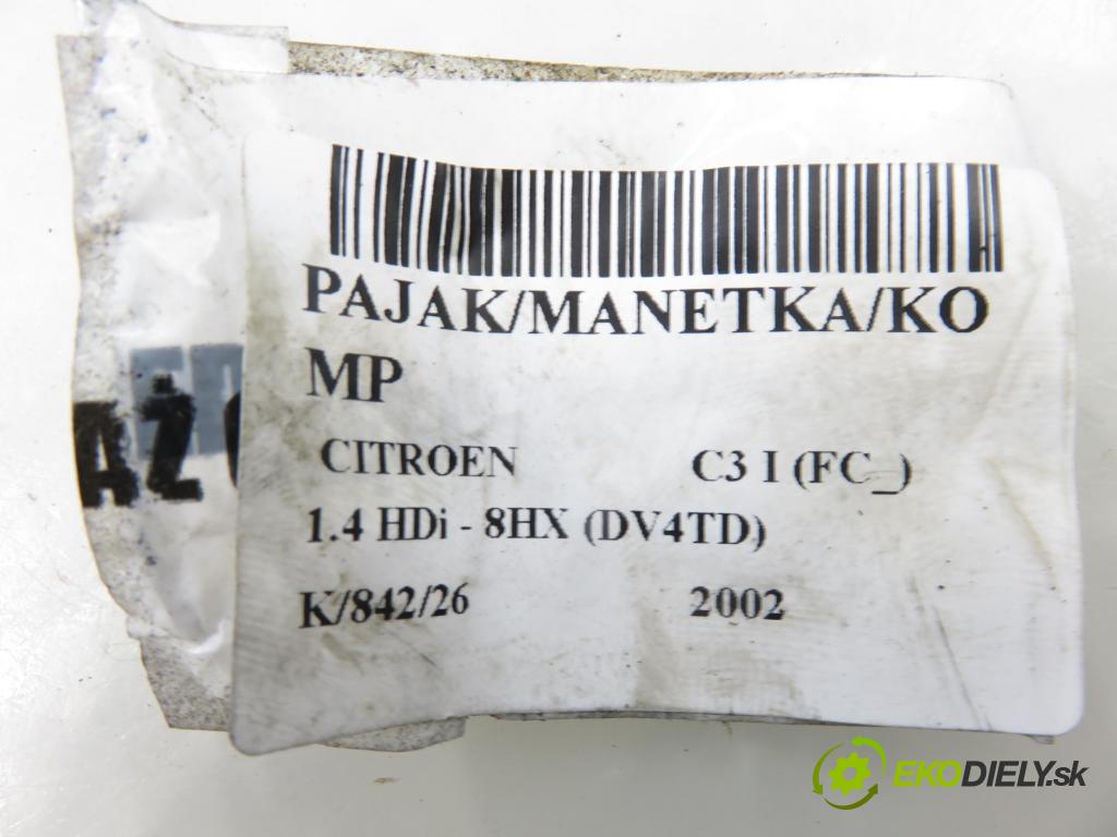 CITROEN C3 I (FC_) HB 2002 50,00 1.4 HDi 8V - 8HX 1398,00 PAKA/ŘAZENÍ/SADA: 96491648XT