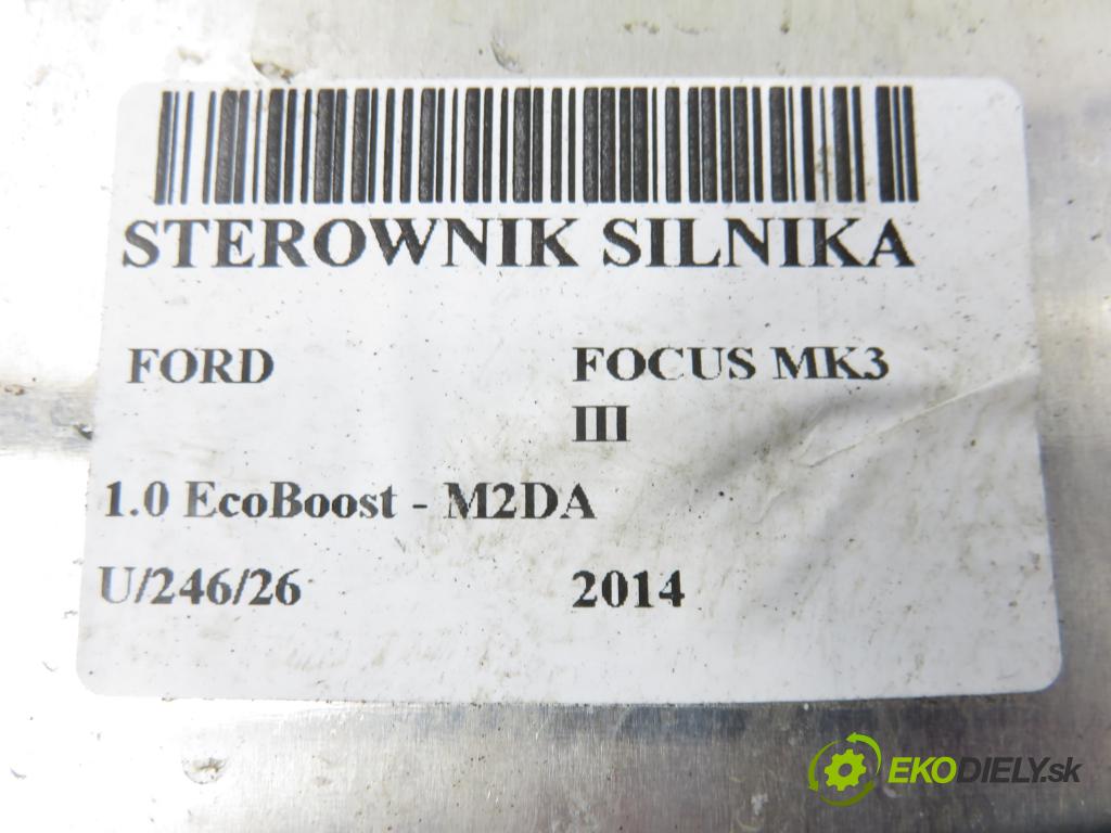 FORD FOCUS III HB 2014 74,00 1.0 EcoBoost - M2DA 998,00 Riadiaca jednotka Motor CV6112A650AUA ; CV6112B684BB ; 0261S11068