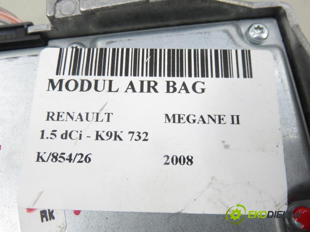 RENAULT MEGANE II (BM0/1_, CM0/1_) HB 2008 78,00 1.5 dCi 106 - K9K 732 1461,00 MODUL air BAG 8200874484