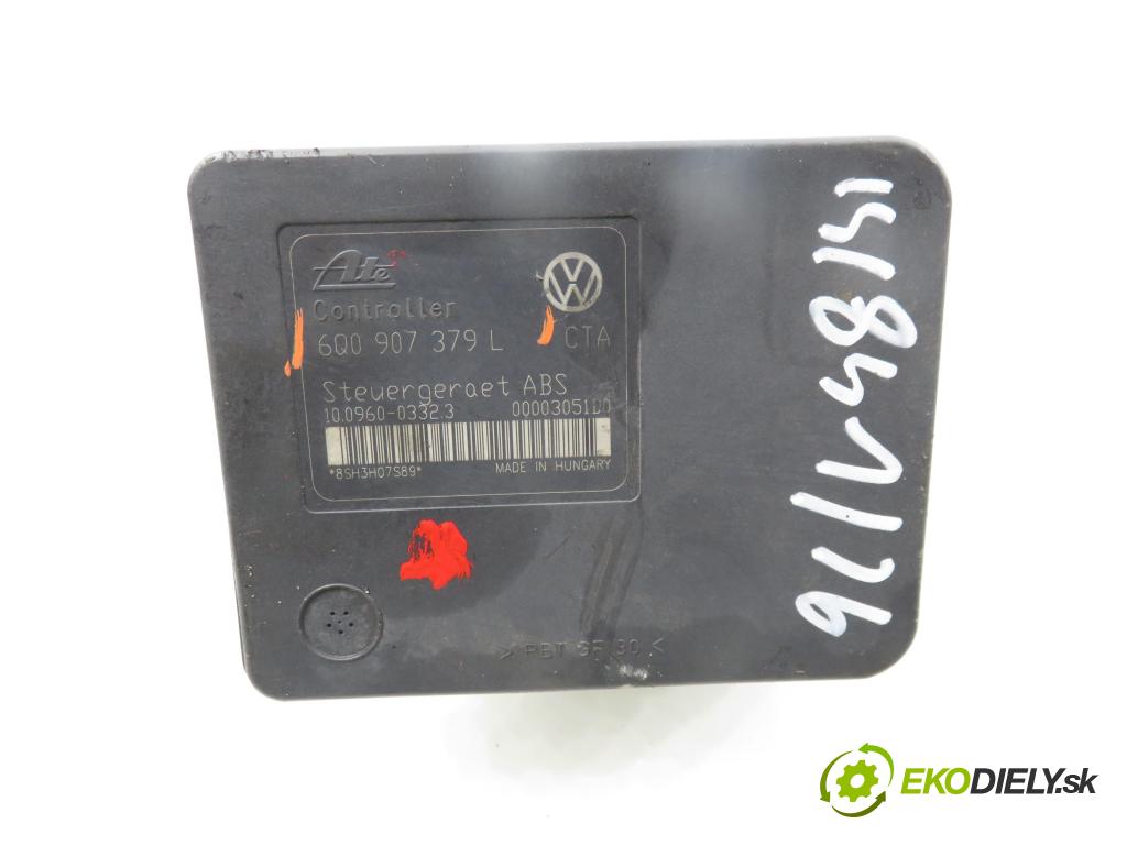 VW POLO (9N_) HB 2003 55,00 1.4 16V 75 - BBY 1390,00 Pumpa ABS 6Q0907379L ; 6Q0614117H (Pumpa ABS)
