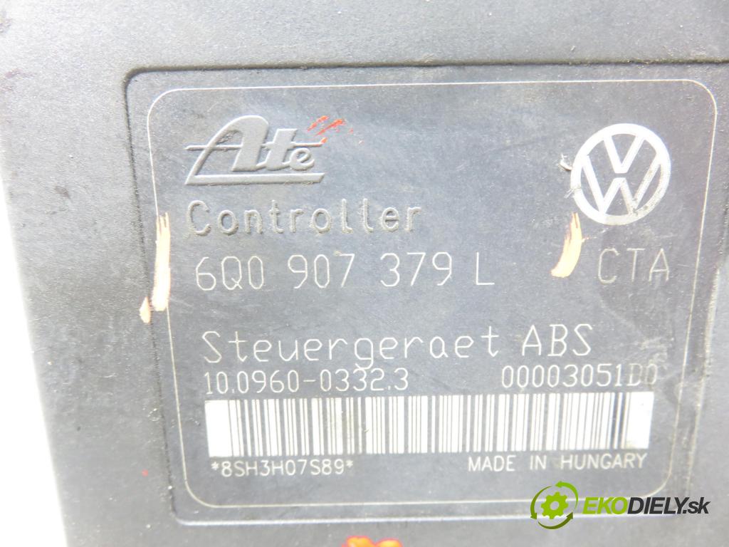 VW POLO (9N_) HB 2003 55,00 1.4 16V 75 - BBY 1390,00 Pumpa ABS 6Q0907379L ; 6Q0614117H (Pumpa ABS)