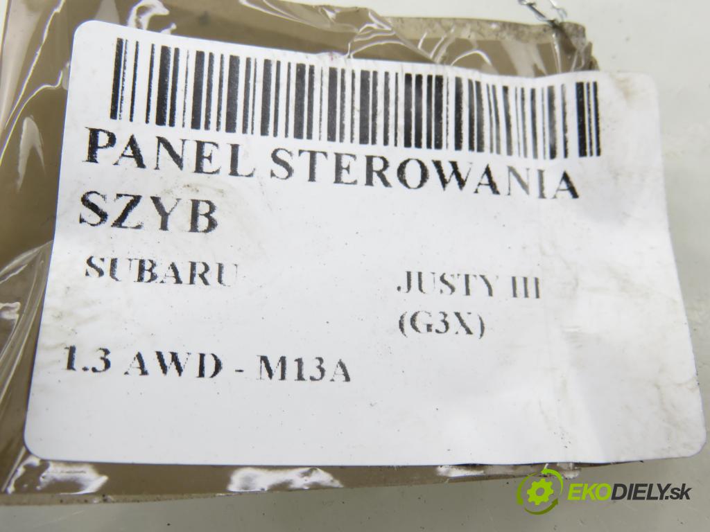 SUBARU JUSTY III (G3X) HB 2004 69,00 1.3 AWD - M13A 1328,00 Panel ovládania okien 517920L