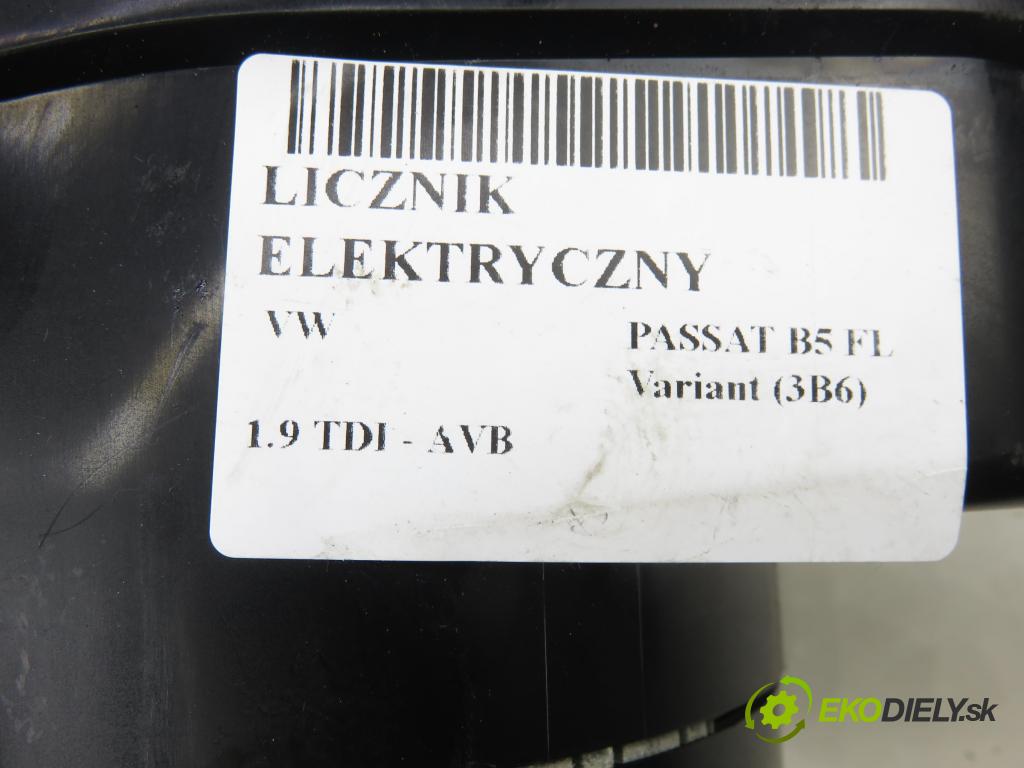 VW PASSAT B5.5 Variant (3B6) KOMBI 2001 74,00 1.9 TDI PD 101 - AVB 1896,00 Prístrojovka elektrický 3B0920829A