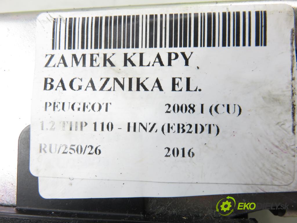 PEUGEOT 2008 I (CU_) CROSSOVER 2016 81,00 1.2 THP 110 - HNZ (EB2DT) 1199,00 zámok dverí kufor EL. 9684648680