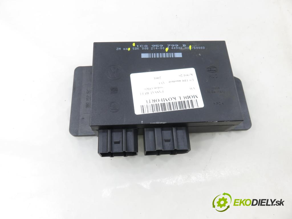 VW PASSAT B5.5 (3B3) SEDAN 2001 96,00 1.9 TDI 4motion - AVF 1896,00 MODUL komfortu 1C0959799B ; 5DK00821400