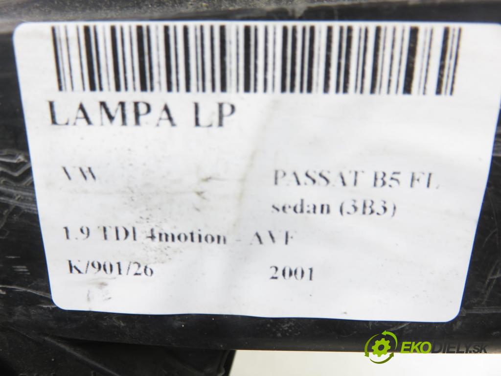 VW PASSAT B5.5 (3B3) SEDAN 2001 96,00 1.9 TDI 4motion - AVF 1896,00 Svetlo LP 3B7941017M