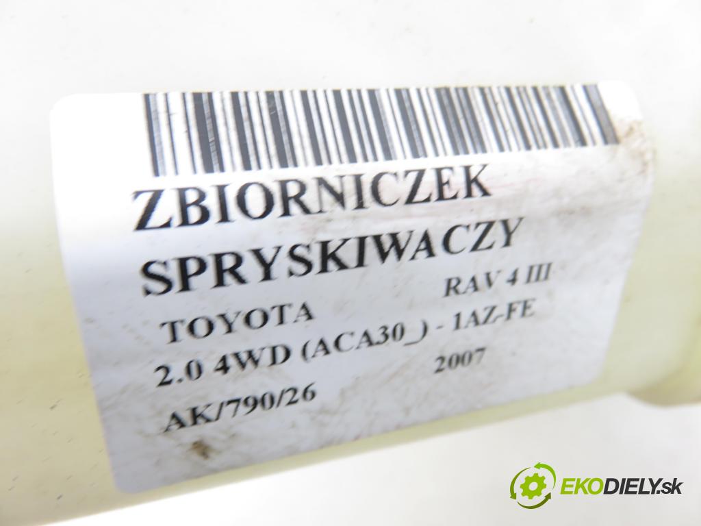 TOYOTA RAV 4 III (_A3_) SUV 2007 112,00 2.0 4WD 152 - 1AZ-FE 1998,00 Nádržka ostrekovačov 060851217 (Kľučka dverí ostatné)