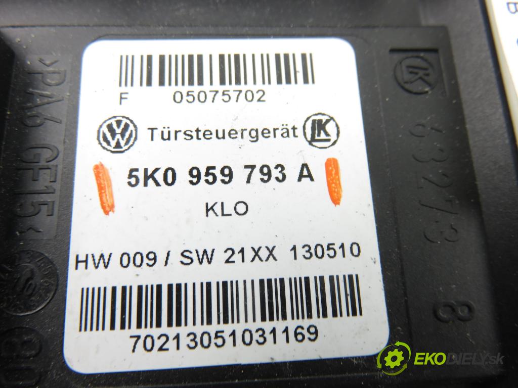 VW SCIROCCO III (137, 138) COUPE 2010 103,00 2.0 TDI - CBDB 1968,00 Mechanizmus okien 3D 5K0959793A ; 1Q0959701H