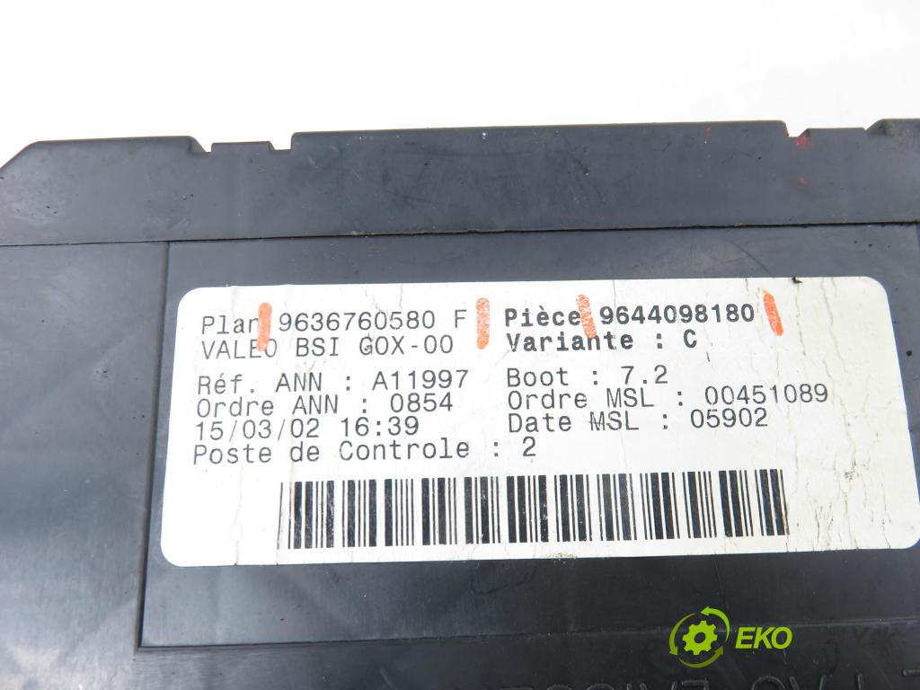 PEUGEOT 307 (3A/C) HB 2002 50,00 1.4 HDi - 8HZ (DV4TD) 1398,00 MODUL BSI 9636760580F ; 9644098180
