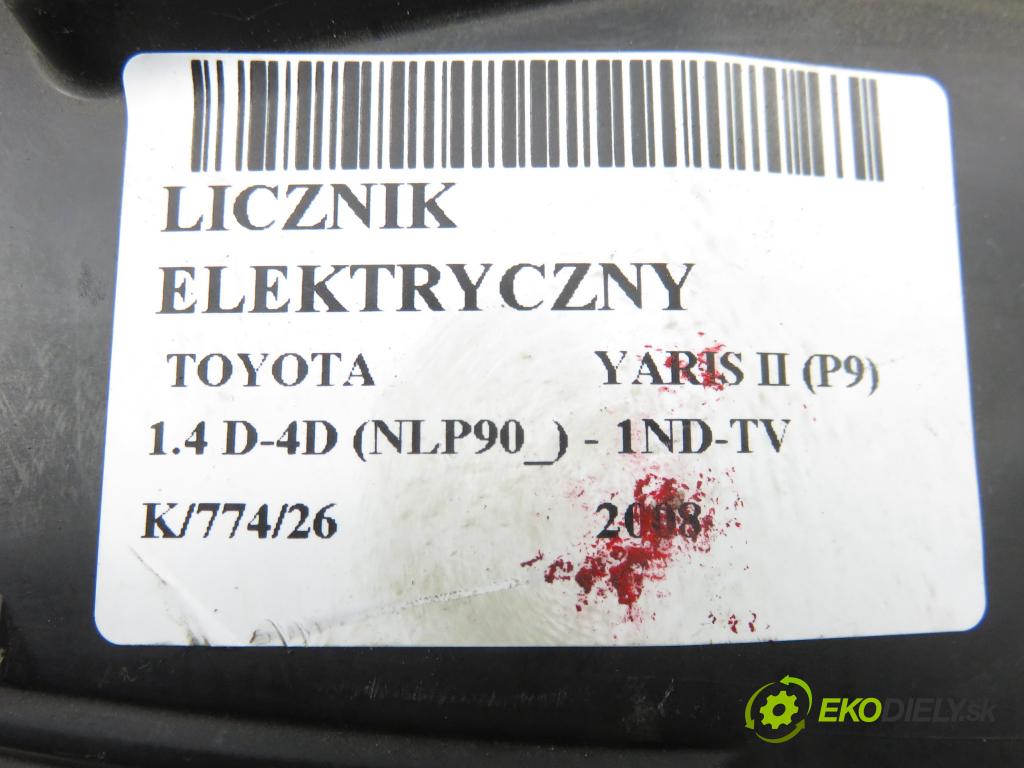 TOYOTA YARIS (_P9_) HB 2008 66,00 1.4 D-4D (NLP90_) - 1ND-TV 1364,00 Prístrojovka elektrický 838000D690D ; MB4573003206