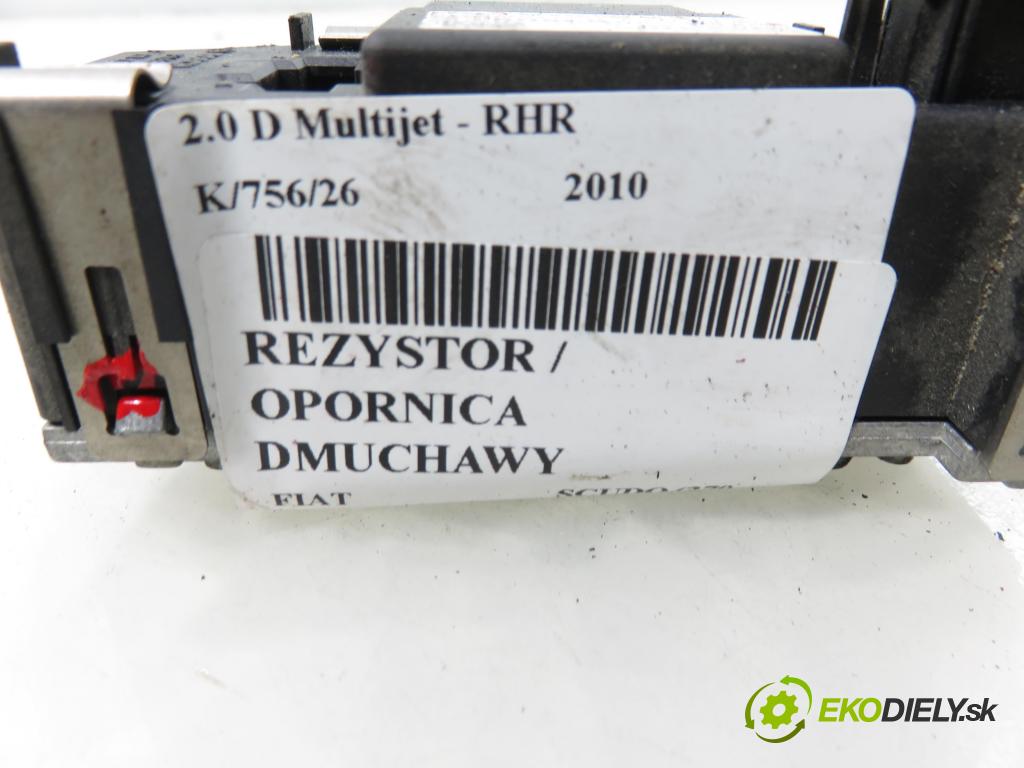FIAT SCUDO (270_, 272_) BUS 2010 100,00 2.0 D Multijet - RHR 1997,00 rezistor / REOSTAT: topení F011500015 ; 9654652480