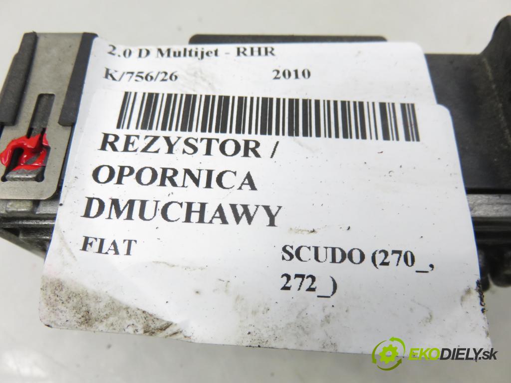 FIAT SCUDO (270_, 272_) BUS 2010 100,00 2.0 D Multijet - RHR 1997,00 rezistor / REOSTAT: topení F011500015 ; 9654652480