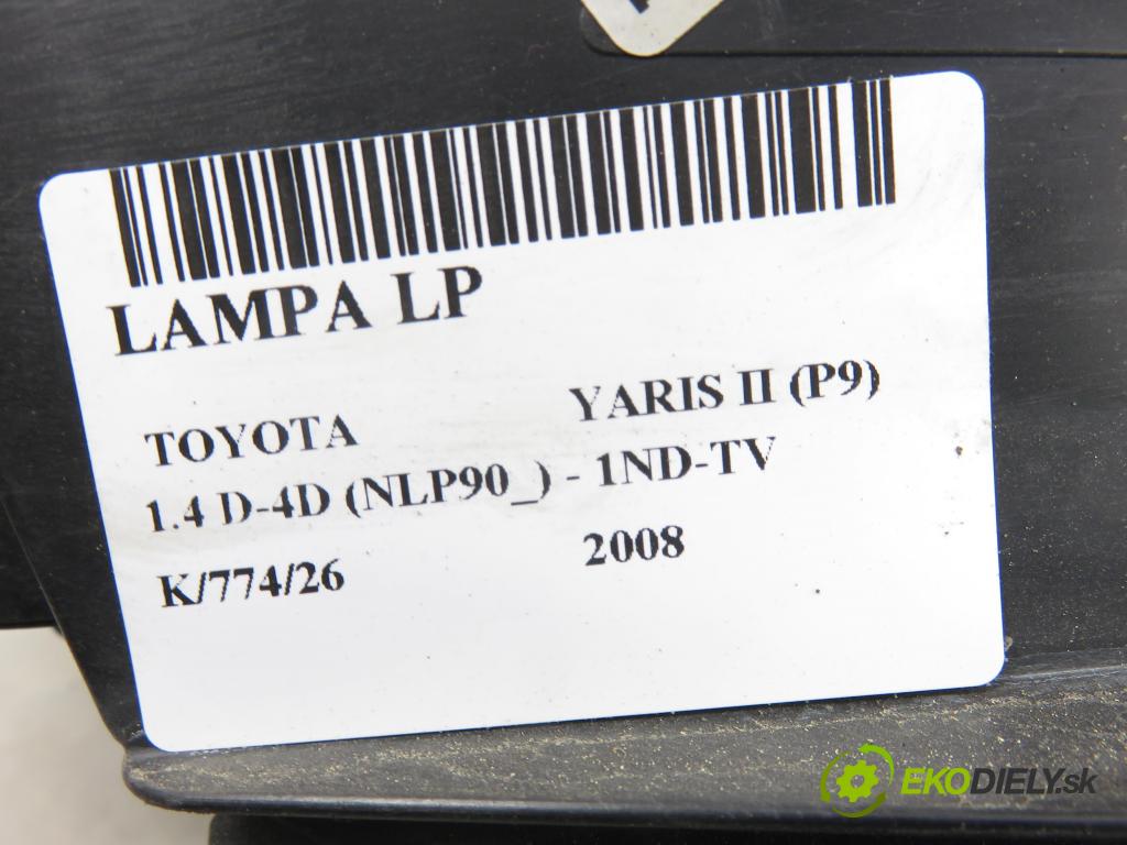 TOYOTA YARIS (_P9_) HB 2008 66,00 1.4 D-4D (NLP90_) - 1ND-TV 1364,00 Svetlo LP 811700D120