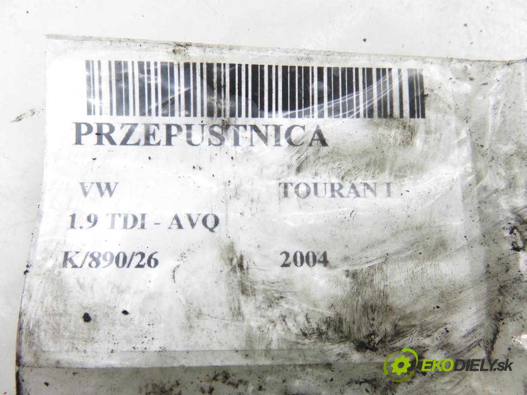 VW TOURAN (1T1, 1T2) MINIVAN 2004 74,00 1.9 TDI PD 100 - AVQ 1896,00 Škrtiaca klapka 038128063G (Škrtiaca klapka)