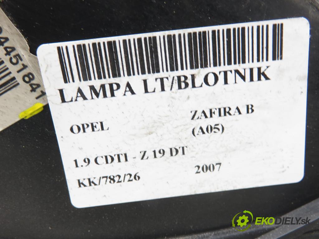 OPEL ZAFIRA B (A05) MINIVAN 2007 88,00 1.9 CDTI - Z 19 DT 1910,00 světlo levé zadní 24451841