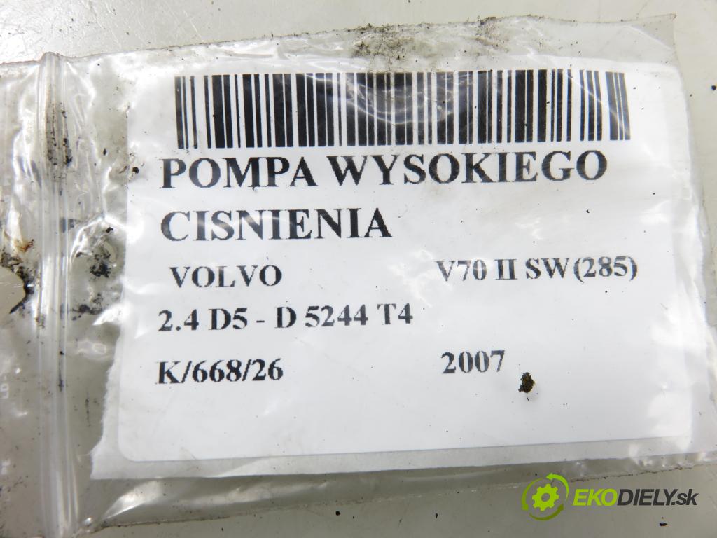 VOLVO V70 II SW (285) KOMBI 2007 136,00 2.4 D5 - D 5244 T4 2400,00 Pumpa vysokého tlaku 30756125 ; 0928400573 ; 0445010111