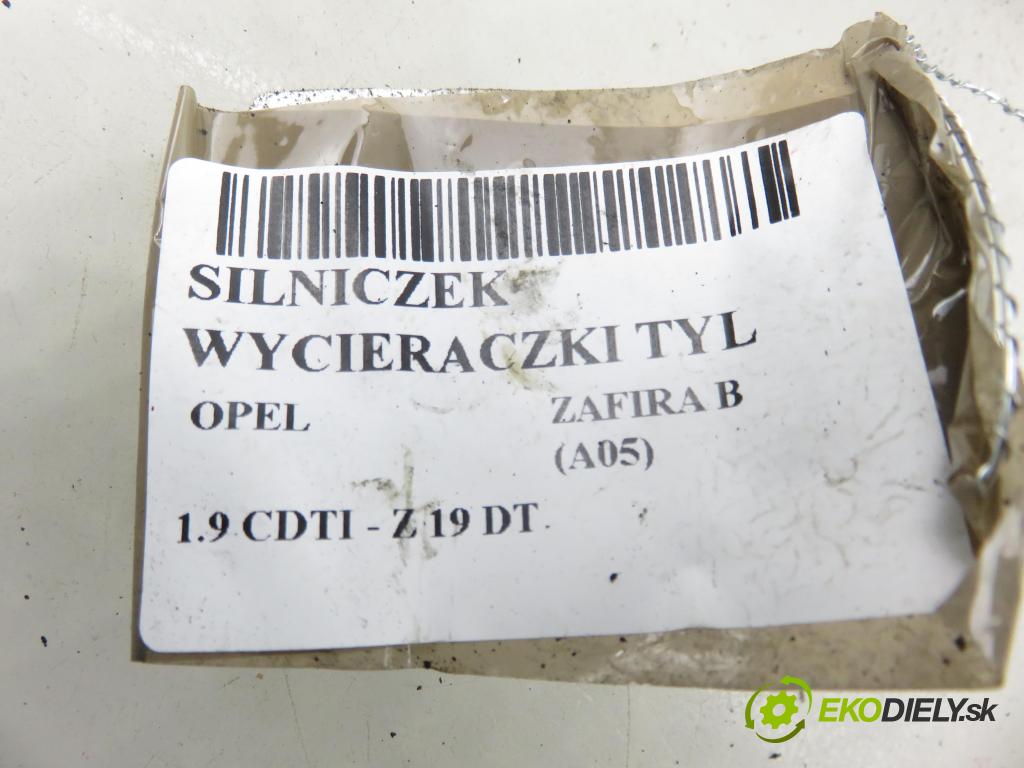 OPEL ZAFIRA B (A05) MINIVAN 2007 88,00 1.9 CDTI 8V 120 - Z 19 DT 1910,00 Motorček stierače zadné 53025212 ; 13145548