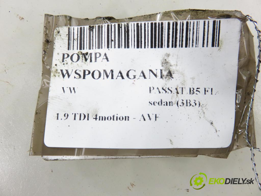 VW PASSAT B5.5 (3B3) SEDAN 2001 96,00 1.9 TDI 4motion - AVF 1896,00 Pumpa servočerpadlo 90K9011JPN (Servočerpadlo)