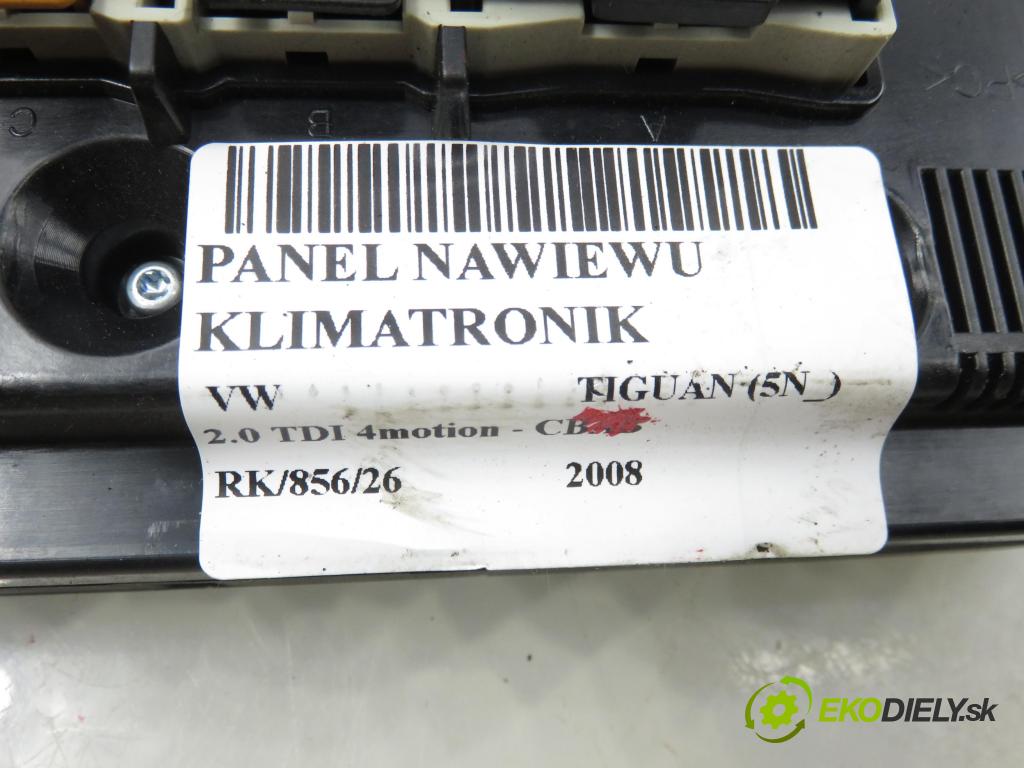 VW TIGUAN (5N_) SUV 2008 103,00 2.0 TDI 4motion - CBAB 1968,00 Panel kúrenia KLIMATRONIK 1K0907044DE
