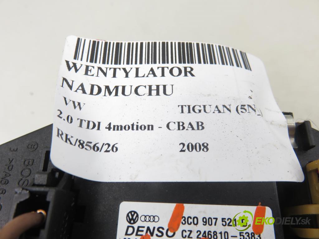 VW TIGUAN (5N_) SUV 2008 103,00 2.0 TDI 4motion - CBAB 1968,00 Ventilátor vetráku 3C1820015L ; F011500045 ; 3C0907521D