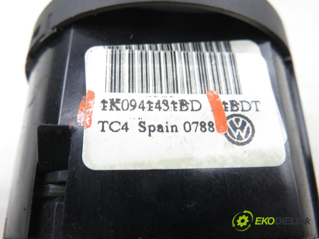 VW TIGUAN (5N_) SUV 2008 103,00 2.0 TDI 4motion - CBAB 1968,00 prepínač svetlá 1K0941431BD