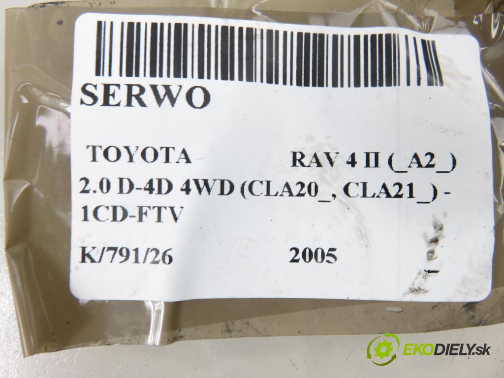 TOYOTA RAV 4 II (_A2_) SUV 2005 85,00 2.0 D-4D 4WD (CLA20_, CLA21_) - 1CD-FTV 1995,00 Posilovač 13101013920 (Servočerpadlo)