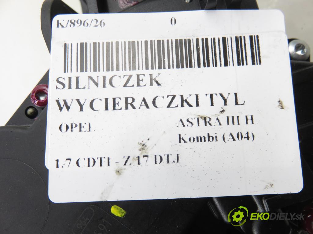 OPEL ASTRA H Kombi (A04) KOMBI 2009 81,00 1.7 CDTI - Z 17 DTJ 1686,00 Motorček stierače zadné 13105981 ; 0390201591