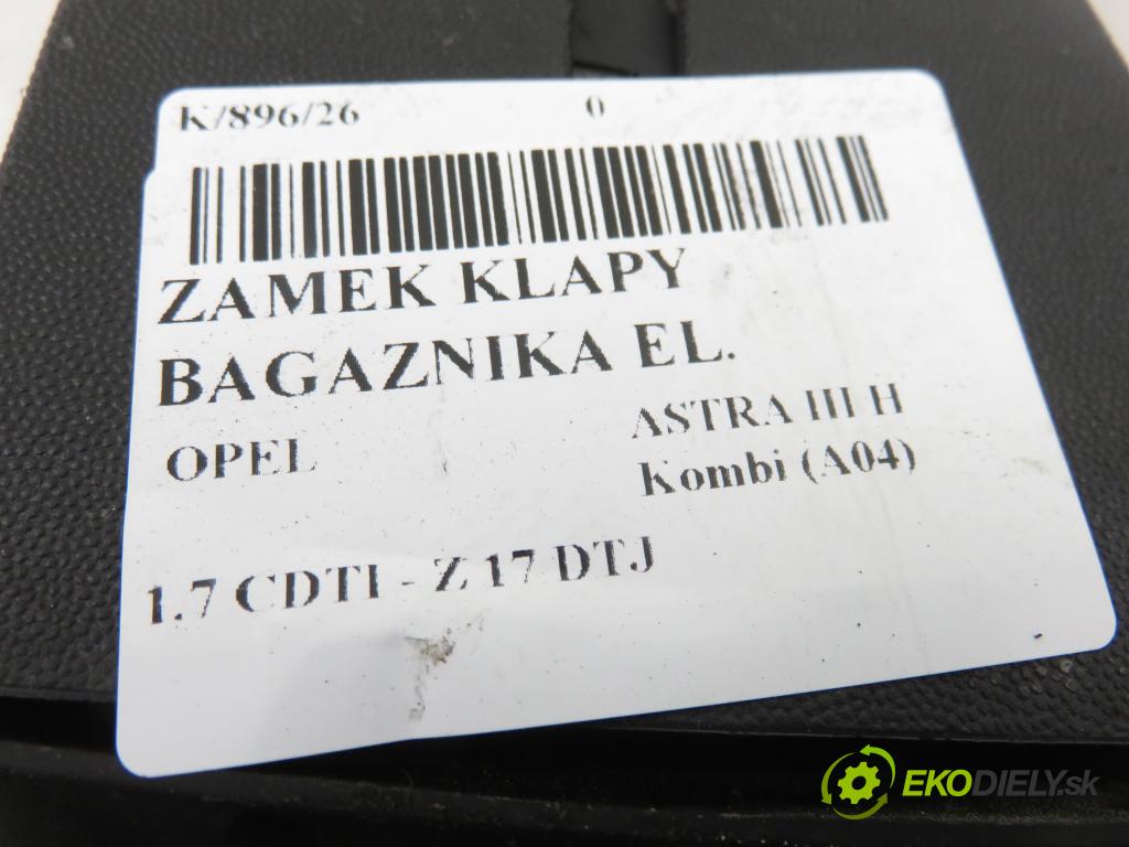 OPEL ASTRA H Kombi (A04) KOMBI 2009 81,00 1.7 CDTI - Z 17 DTJ 1686,00 zámok dverí kufor EL. 13117285