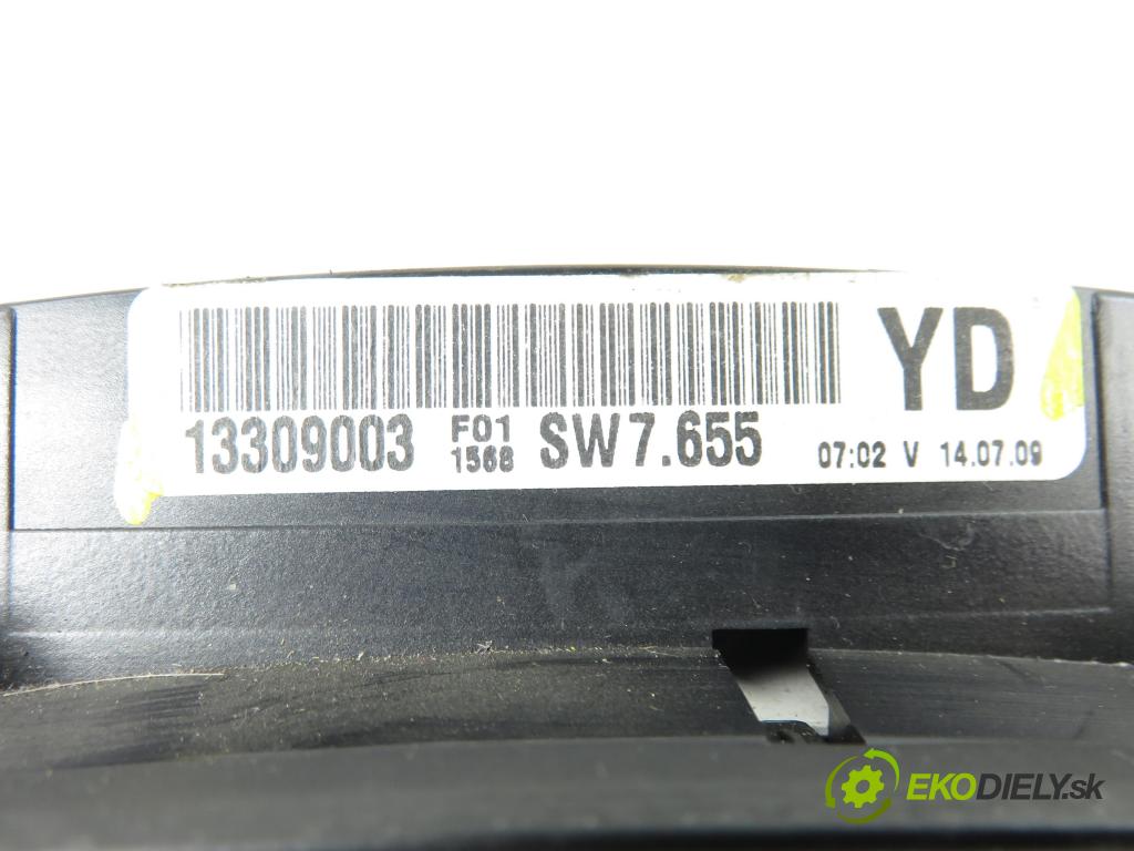 OPEL ASTRA H Kombi (A04) KOMBI 2009 81,00 1.7 CDTI - Z 17 DTJ 1686,00 Prístrojovka elektrický 13309003YD ; 13309003