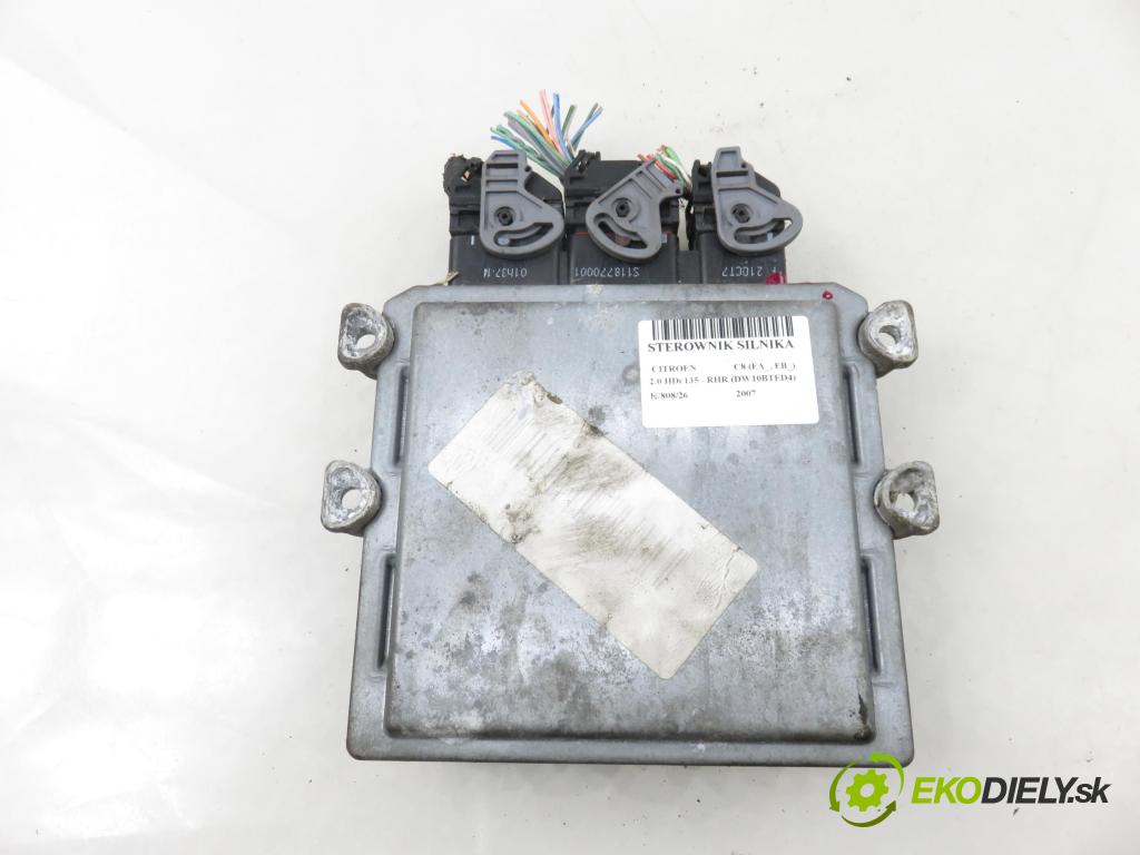 CITROEN C8 (EA_, EB_) MINIVAN 2007 100,00 2.0 HDi 135 - RHR (DW10BTED4) 1997,00 Riadiaca jednotka Motor 5WS40615CT ; 9665100380 ; 9661642180