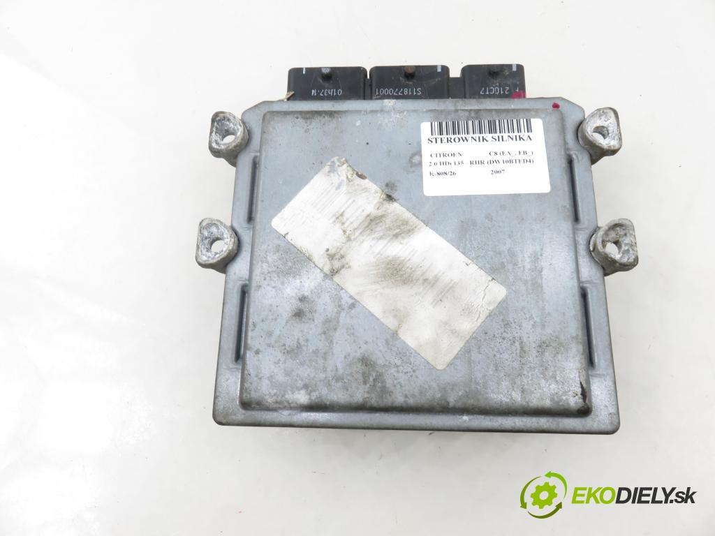 CITROEN C8 (EA_, EB_) MINIVAN 2007 100,00 2.0 HDi 135 - RHR (DW10BTED4) 1997,00 Riadiaca jednotka Motor 5WS40615CT ; 9665100380 ; 9661642180