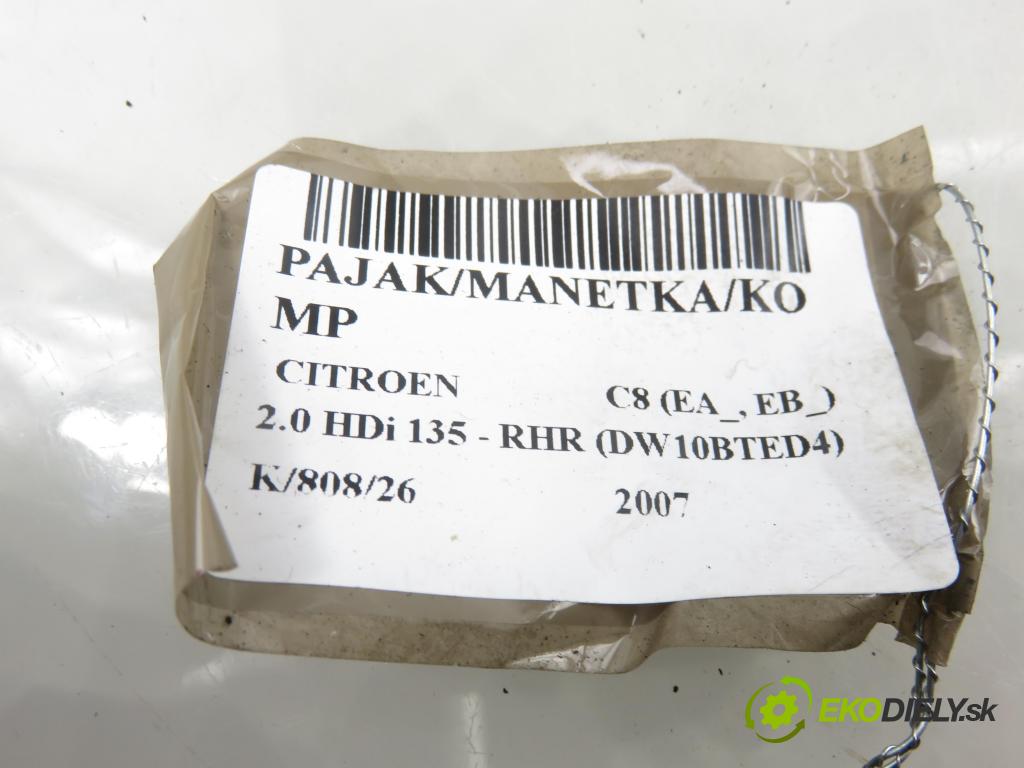 CITROEN C8 (EA_, EB_) MINIVAN 2007 100,00 2.0 HDi 135 - RHR (DW10BTED4) 1997,00 PAKA/ŘAZENÍ/SADA: 96642625XT