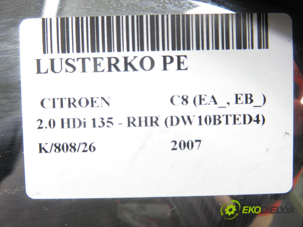 CITROEN C8 (EA_, EB_) MINIVAN 2007 100,00 2.0 HDi 135 - RHR (DW10BTED4) 1997,00 zpětné zrcátko