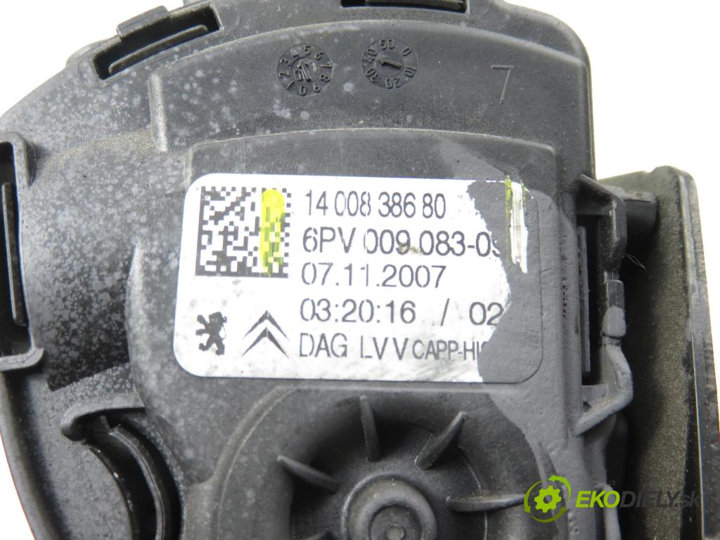 CITROEN C8 (EA_, EB_) MINIVAN 2007 100,00 2.0 HDi 135 - RHR (DW10BTED4) 1997,00 Potenciometer plynu 1400838680 ; 6PV00908309 (Potenciometer plynového pedálu)